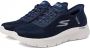 Skechers Blauwe Stretch Fit Damesschoenen Blauw Dames - Thumbnail 5