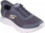 Skechers Go Walk Flex Hands Up Sneakers Gray Heren - Thumbnail 5