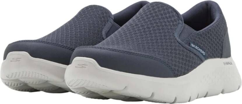 Skechers GO Walk Flex Reque Sneakers Blue Heren