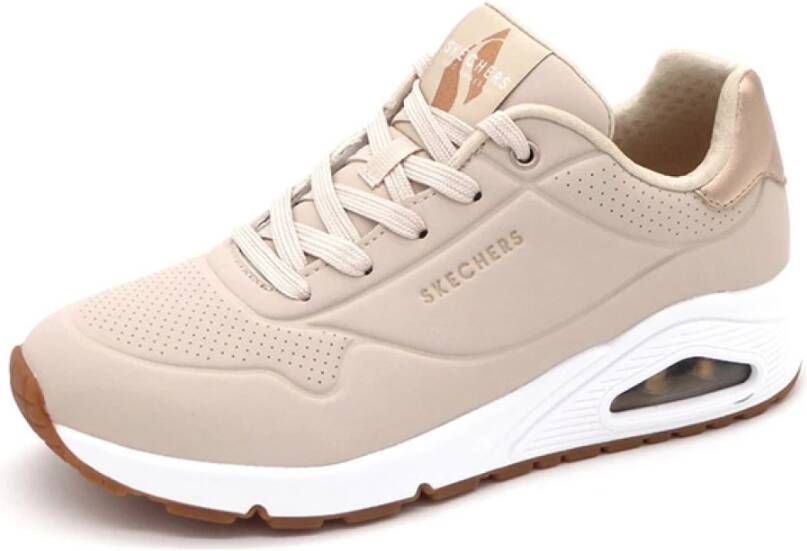 Skechers Gouden Air Stijlvolle Sneakers Beige Dames