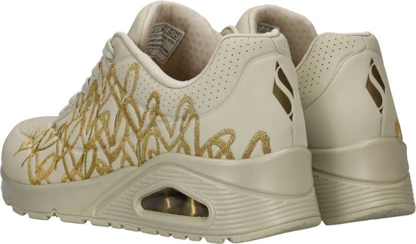 Skechers Gouden Hart Sneaker Beige Dames