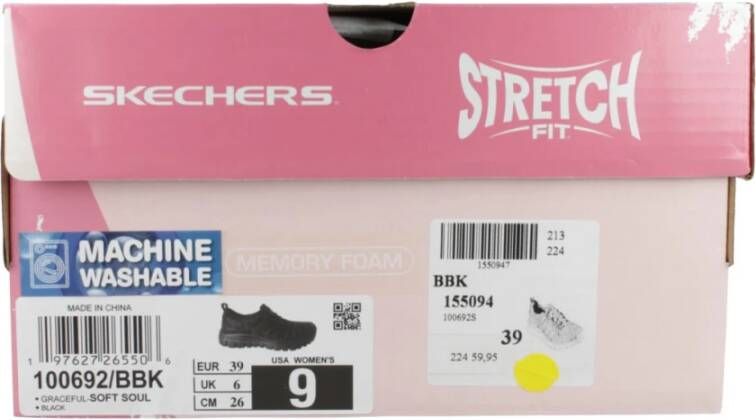 Skechers Graceful Soft Soul Sneakers Black Dames