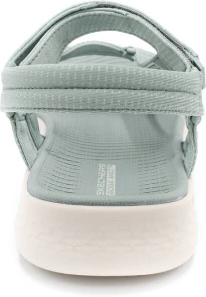 Skechers Groene Sandalen met Stoffen Voering Green Dames