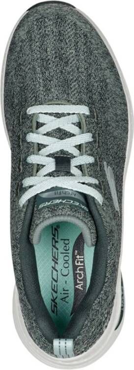 Skechers Groene Textiel Sportieve Sneakers Vrouwen Green Dames