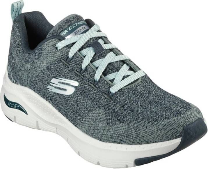 Skechers Groene Textiel Sportieve Sneakers Vrouwen Green Dames