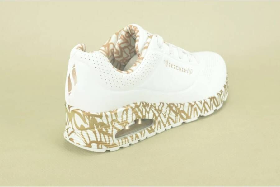 Skechers Hartjes Witte Hardloopschoenen White Dames