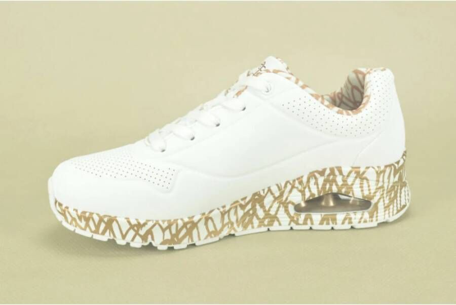 Skechers Hartjes Witte Hardloopschoenen White Dames