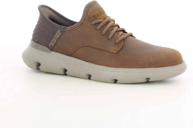 Skechers Heren Cognac Garza Schoenen Brown Heren