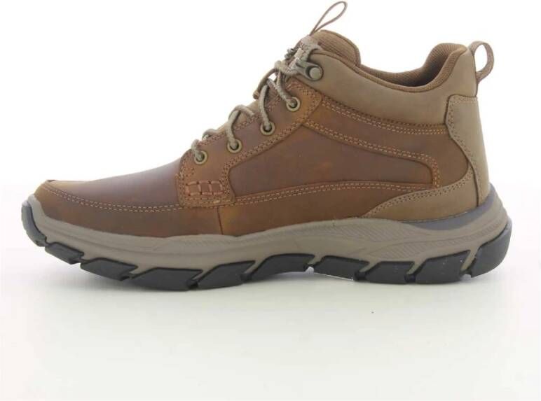 Skechers Heren Cognac Respected Schoenen Brown Heren