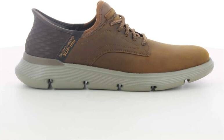 Skechers Herenschoenen Cognac Garza Bruin Heren