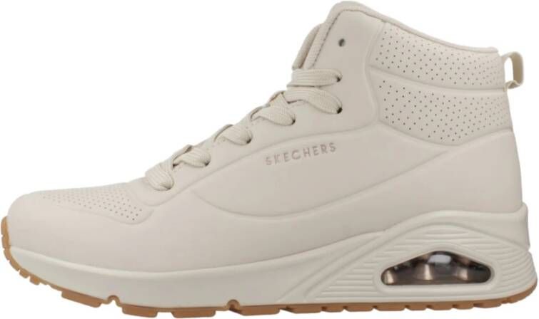 Skechers Hoge Stand Sneakers Beige Dames