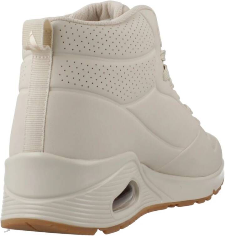 Skechers Hoge Stand Sneakers Beige Dames