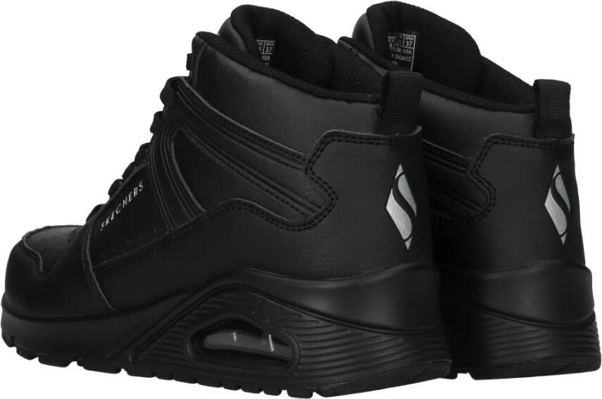 Skechers Hoge Top Vetersneaker Boot Black Dames