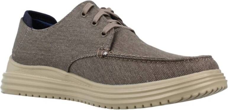 Skechers Lage Profiel Veterschoenen voor Heren Beige Heren - Foto 6