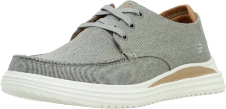 Skechers Lage Profiel Veterschoenen voor Heren Beige Heren - Foto 9