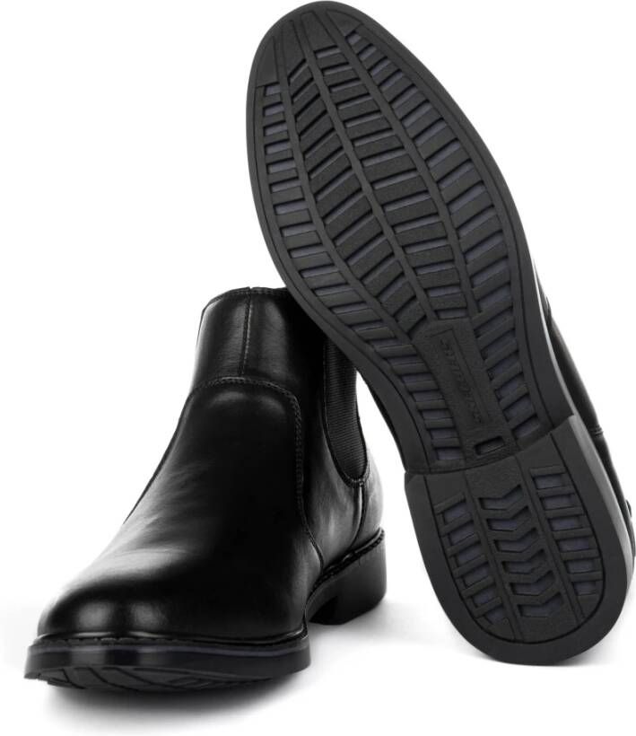 Skechers Leren Herenschoenen Elegante Comfort Black Heren