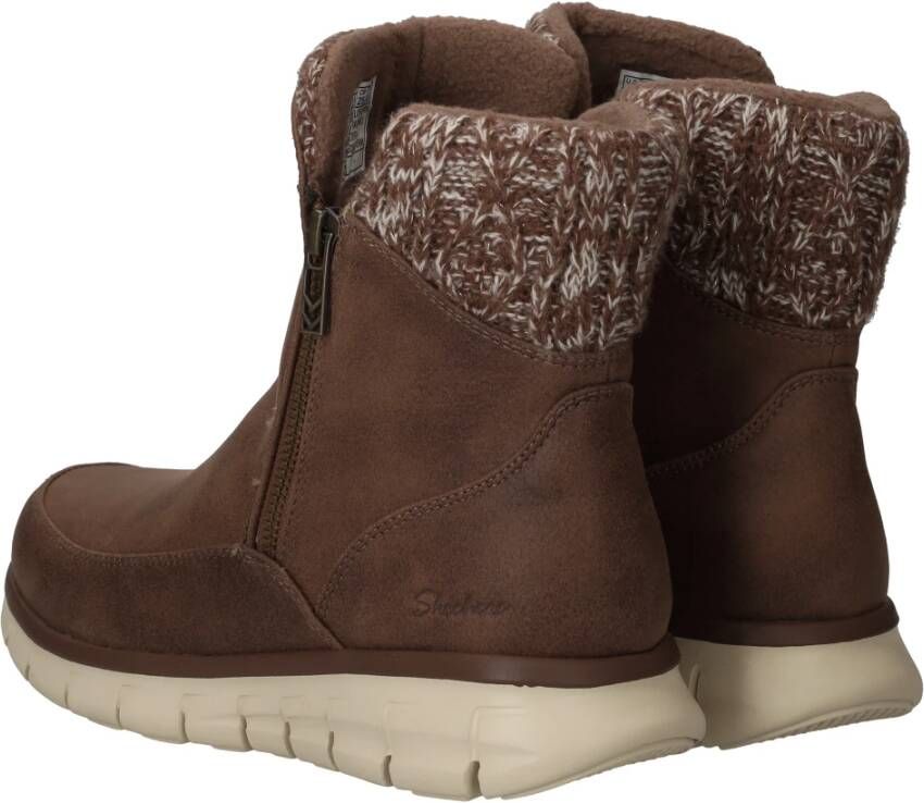 Skechers Lovely Collab Vegan Gebreide Enkellaars Brown Dames