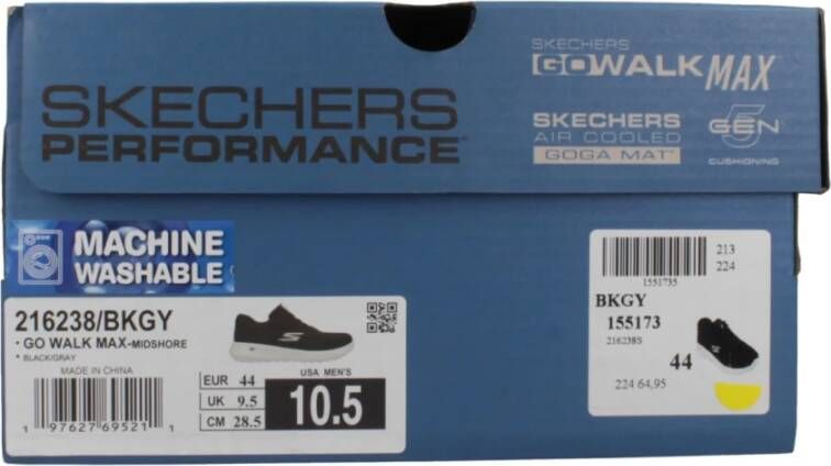 Skechers Max Midsho Sneakers Black Heren