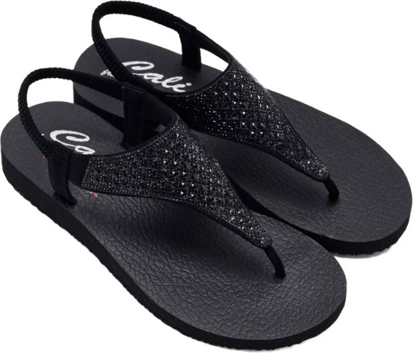 Skechers Meditation Rockstar Sandals Black Dames