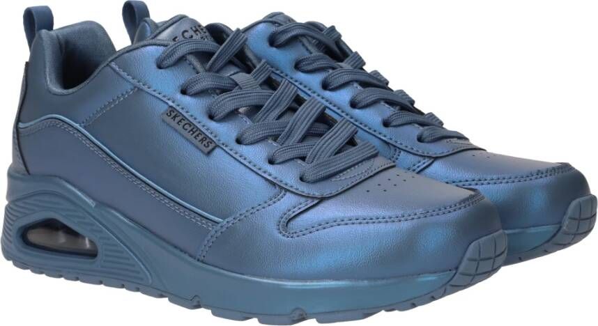 Skechers Metallic Blauwe Galactic Sneaker Blue Dames