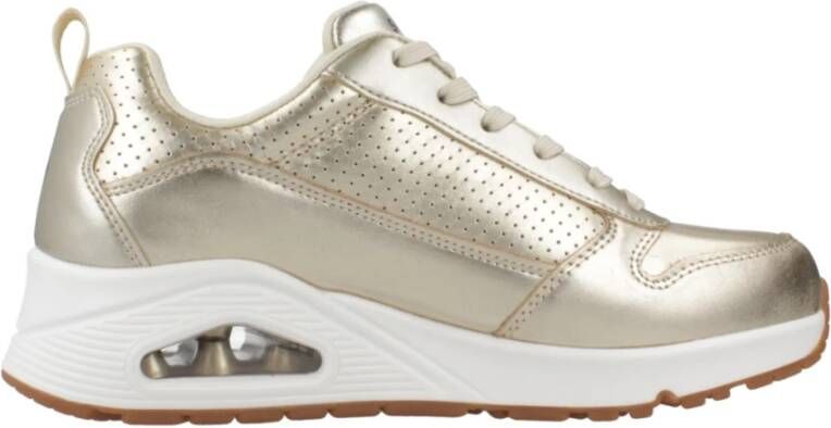 Skechers Metallic Sneakers voor een stijlvolle uitstraling Yellow Dames