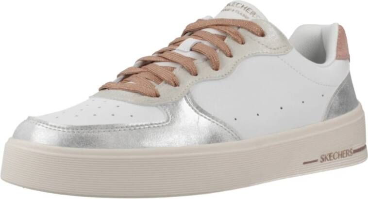 Skechers Metallic Soft Sneakers White Dames