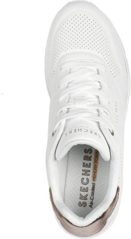 Skechers Mode Sleehak Sneaker met Luchtkussen White Dames