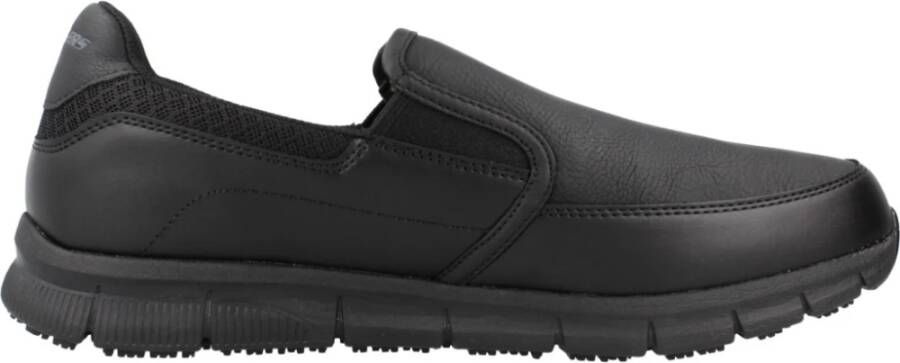 Skechers Antislip Loafers Black Heren