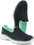 Skechers Navy Slip-On Trainers Vrouwen Lichtgewicht Blue Dames - Thumbnail 5