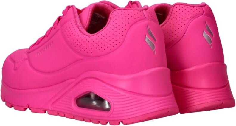 Skechers Neon Glow Sneaker Pink Dames