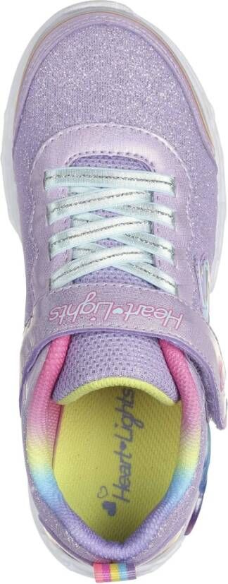 Skechers Oneindige Hartlichtsneakers voor Kinderen Purple Dames