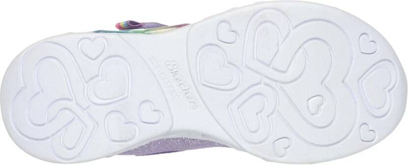 Skechers Oneindige Hartlichtsneakers voor Kinderen Purple Dames