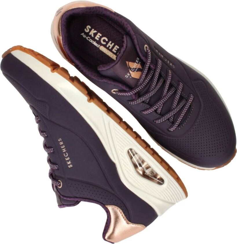 Skechers Paarse Shimmer Sneaker voor Dames Purple Dames