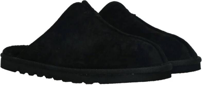 Skechers Comfortabele winterpantoffel met suedine bovenwerk Zwart Heren