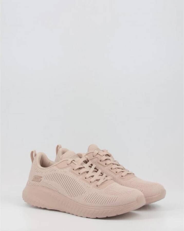 Skechers Roze Sportschoenen voor Dames Platte en Veters Roze Dames