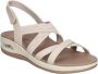 Skechers Stijlvolle platte sandalen voor vrouwen Beige Dames - Thumbnail 6