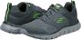 Skechers Heren Leder Textiel Sneakers Gray Heren - Thumbnail 2