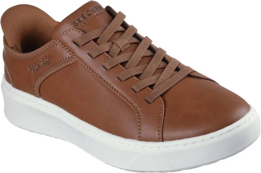 Skechers SlipIns Court Break Suit Sneakers Brown Heren