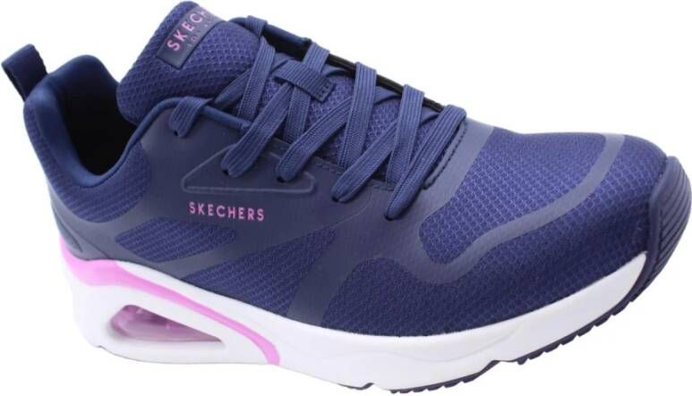 Skechers Stijlvolle Sneakers voor Modebewuste Vrouwen Blauw Dames