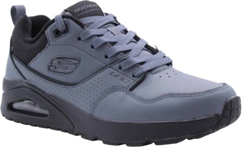 Skechers Husas Stijlvolle en Comfortabele Sneakers Grijs Heren