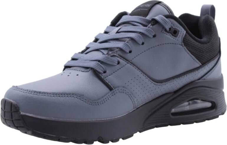 Skechers Husas Stijlvolle en Comfortabele Sneakers Grijs Heren