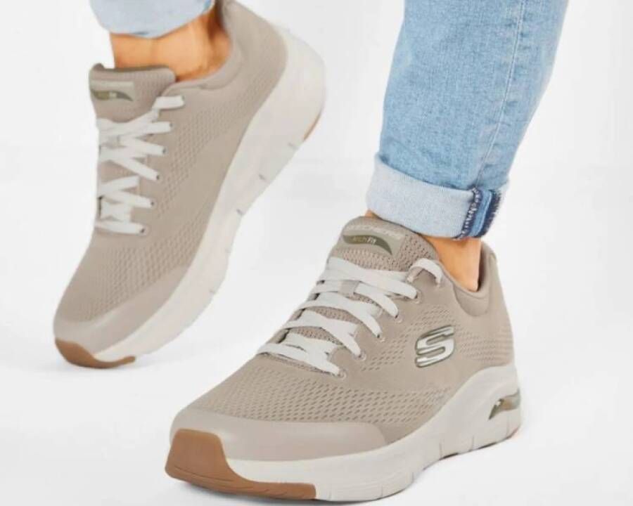 Skechers Casual Heren Sneakers Beige Heren