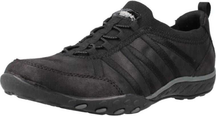 Skechers Stijlvolle Breathe-Easy Sneakers voor vrouwen Black Dames