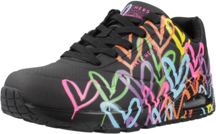 Skechers Stijlvolle UNO Sneakers voor Vrouwen Black Dames