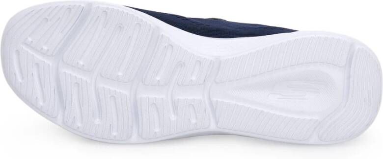 Skechers Stijlvolle leren sneakers voor vrouwen Blauw Dames