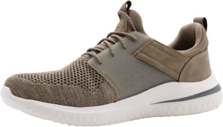 Skechers Elegante en Comfortabele Sneakers voor Mannen Bruin Heren