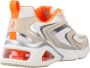 Skechers Tres Air Terti Airysneaker Sneaker Dames Wit Beige Oranje - Thumbnail 8