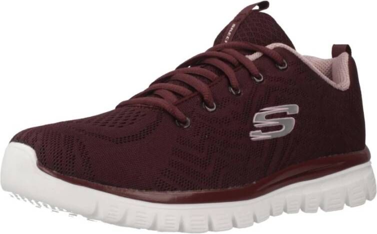 Skechers Stijlvolle Connected Sneakers Red Dames