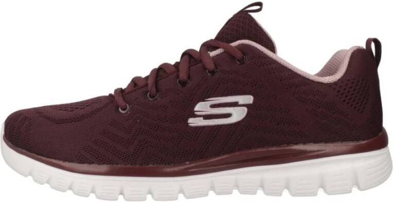 Skechers Stijlvolle Connected Sneakers Red Dames