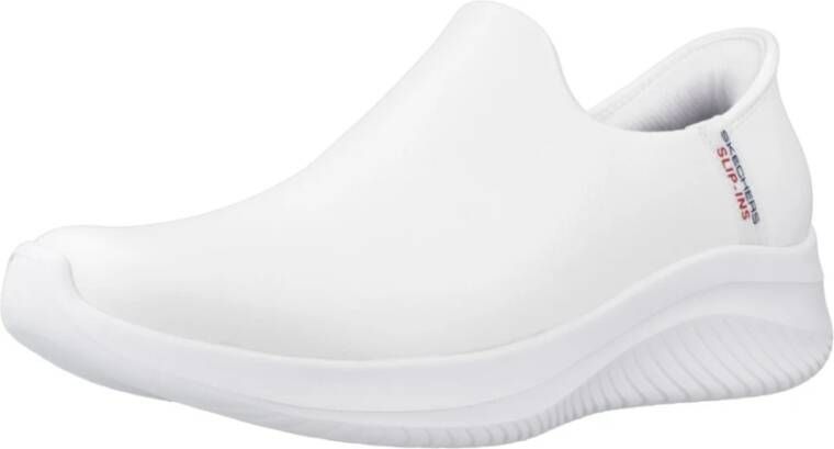 Skechers Trendy Slip-On Sneakers voor Vrouwen White Dames